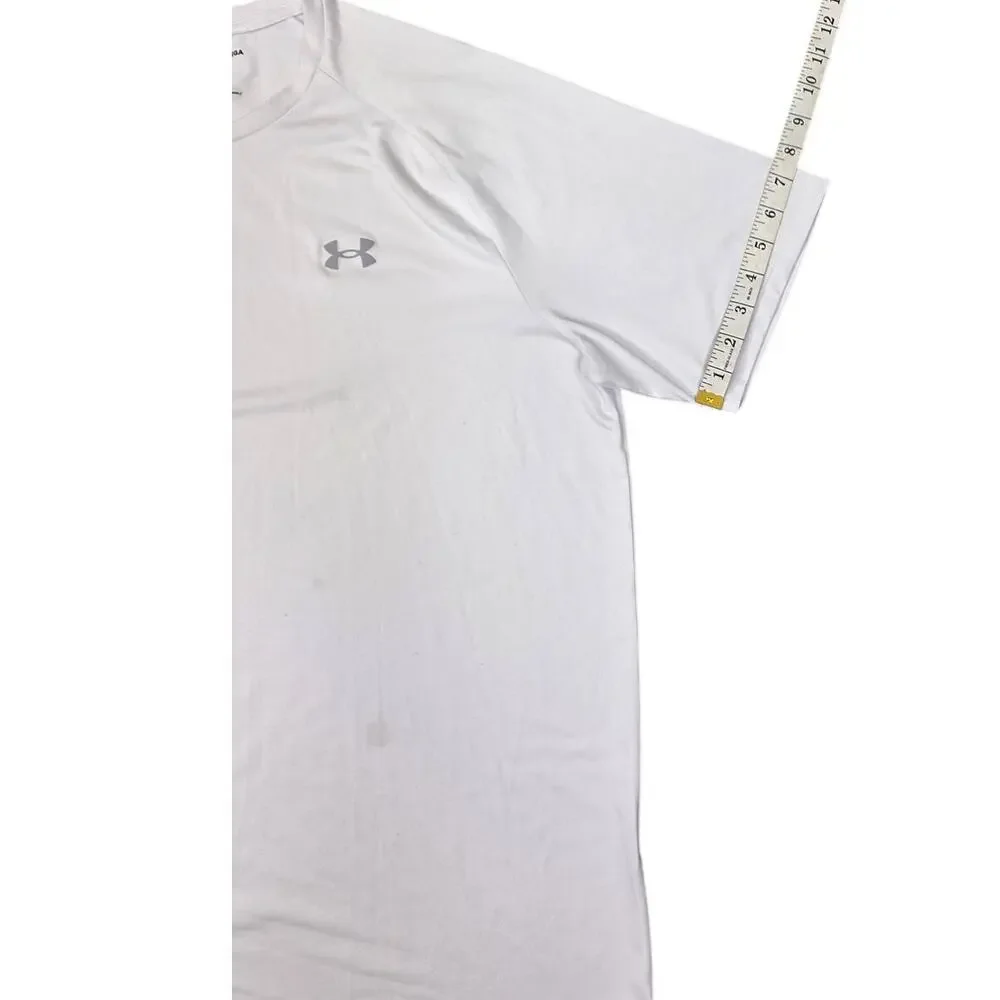 Under Armour Men's White Tech Tee Short Sleeve T-Shirt Loose Fit Size XLT